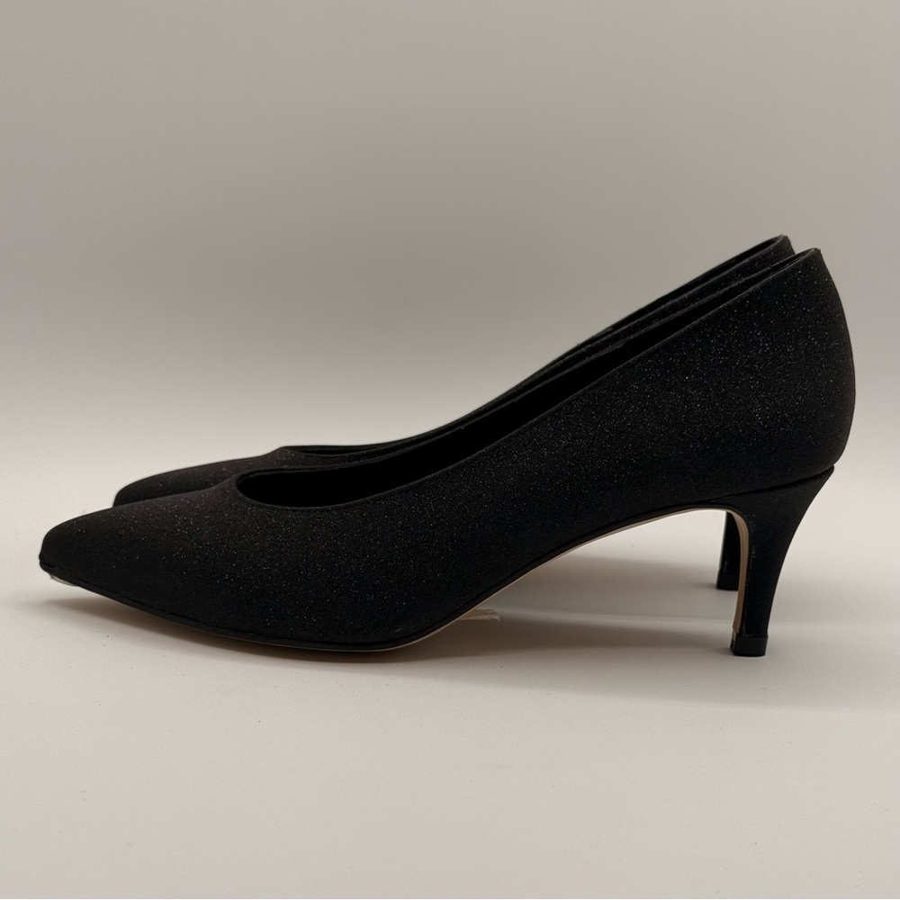 Raphael Sarti Elite Black Sparkle Women's Low Heels Size 37 - Picture 4 of 17